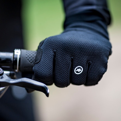 Fahrradhandschuhe lang schwarz