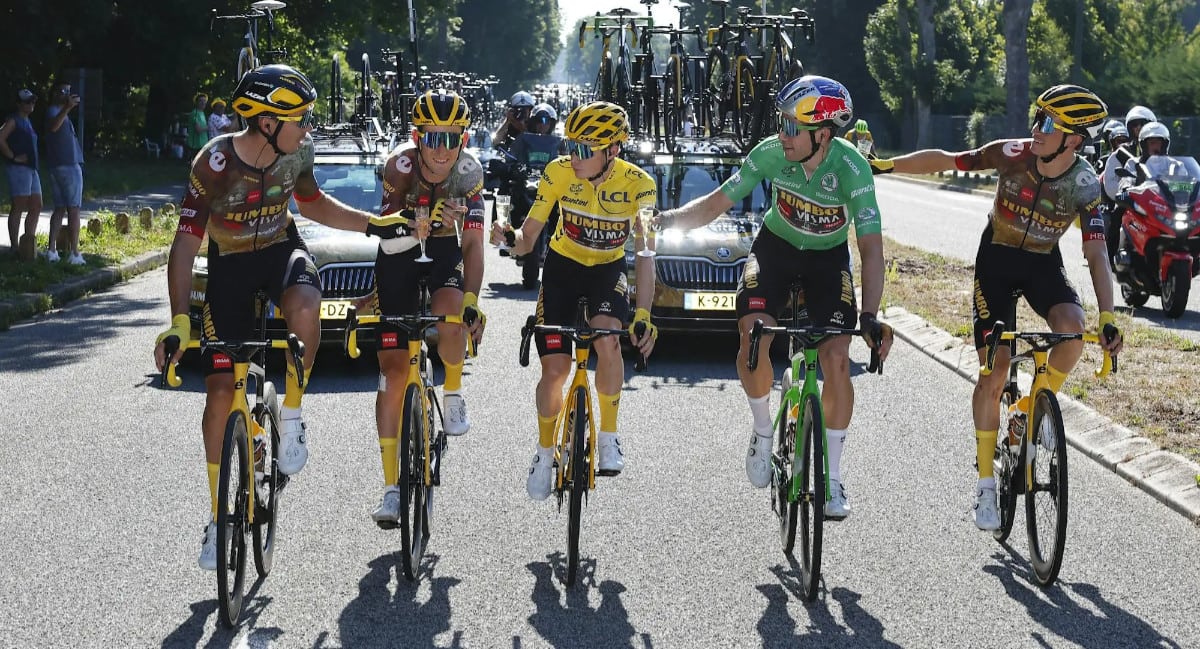 Jumbo Vismar Fahrer bei der Tour de France