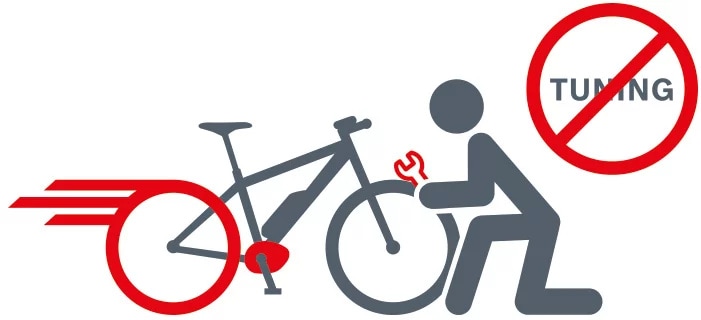 E-Bike Motor Tuning ist nicht legal