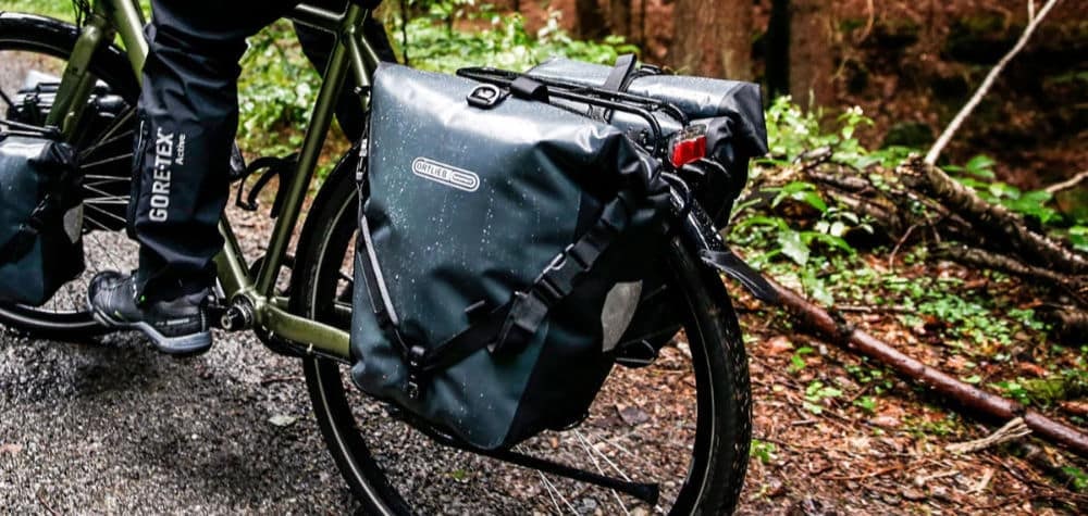 Die Ortlieb-Backroller Fahrradtaschen sind absolut wasserdicht!