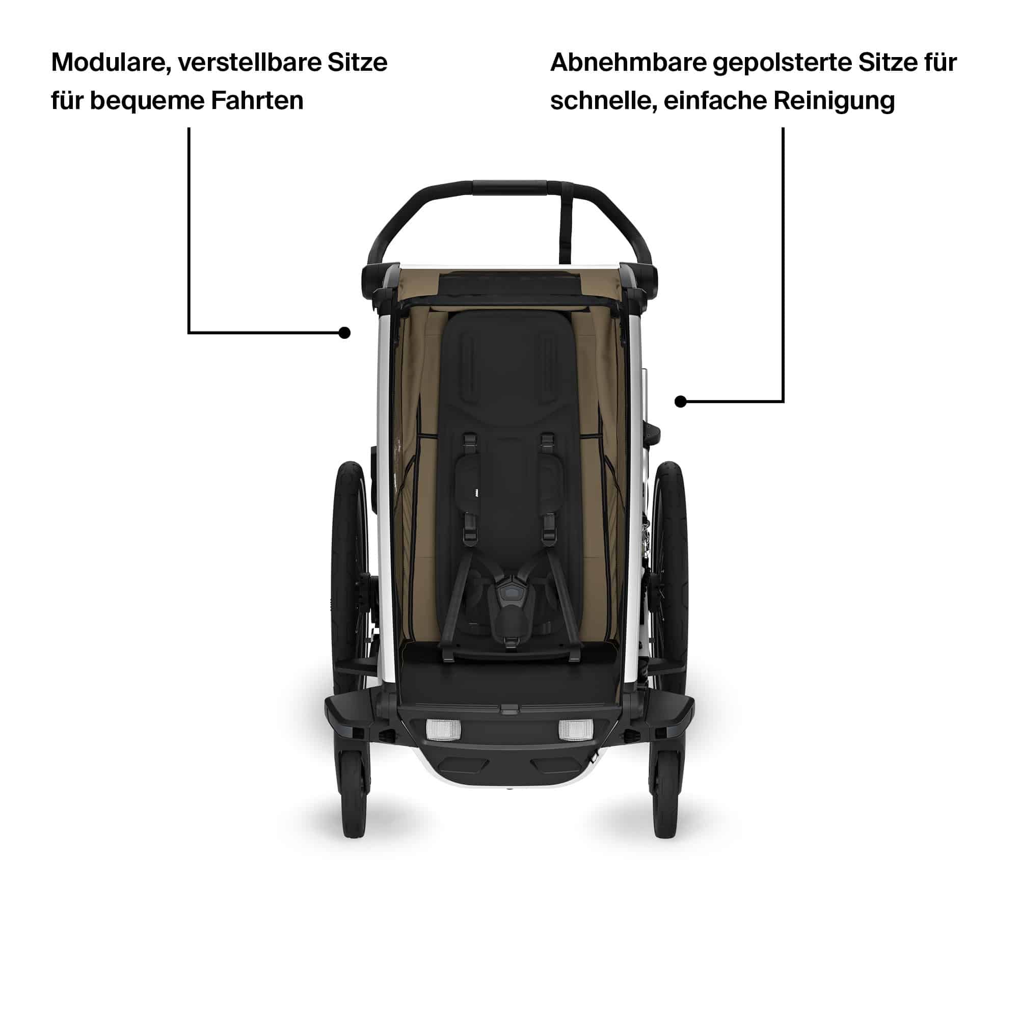Innenansicht Fahrradanhänger