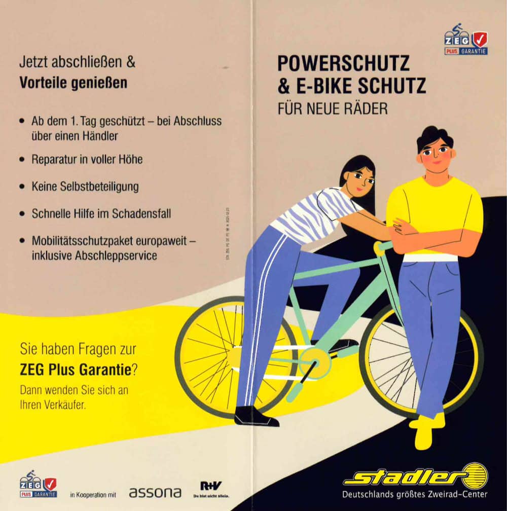 Fahrradversicherung Powerschutz E-Bike Schutz