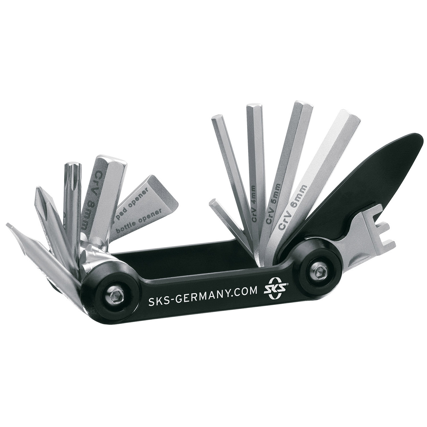 Produktbild von BBB DiscDoctor Multitool Für Fahrrad-Scheibenbremsen – 6 Funktionen, Aus Stahl, Für Wartung & Reparatur