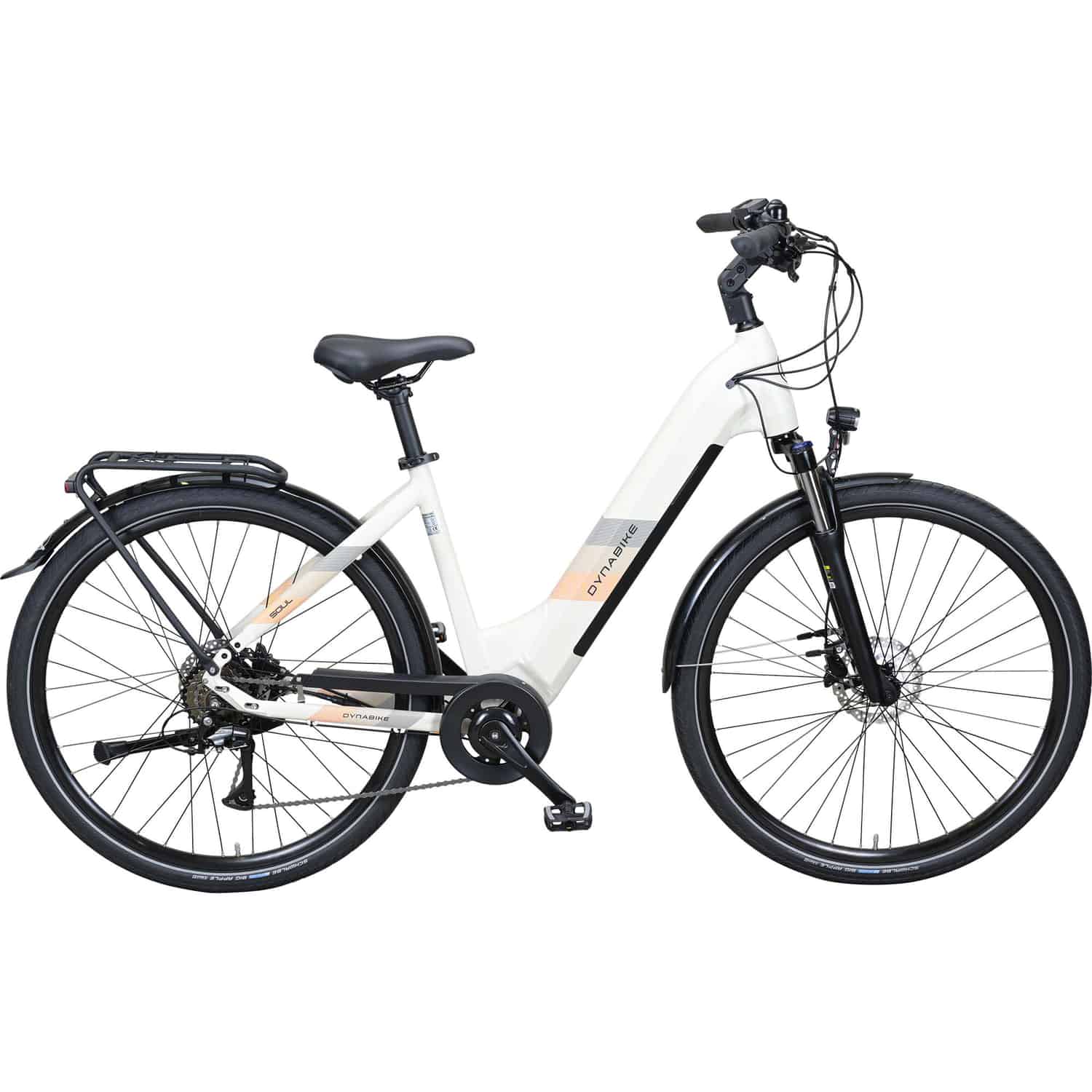 Dynabike Soul E-Bike City Bike Tiefeinsteiger 28" weiß