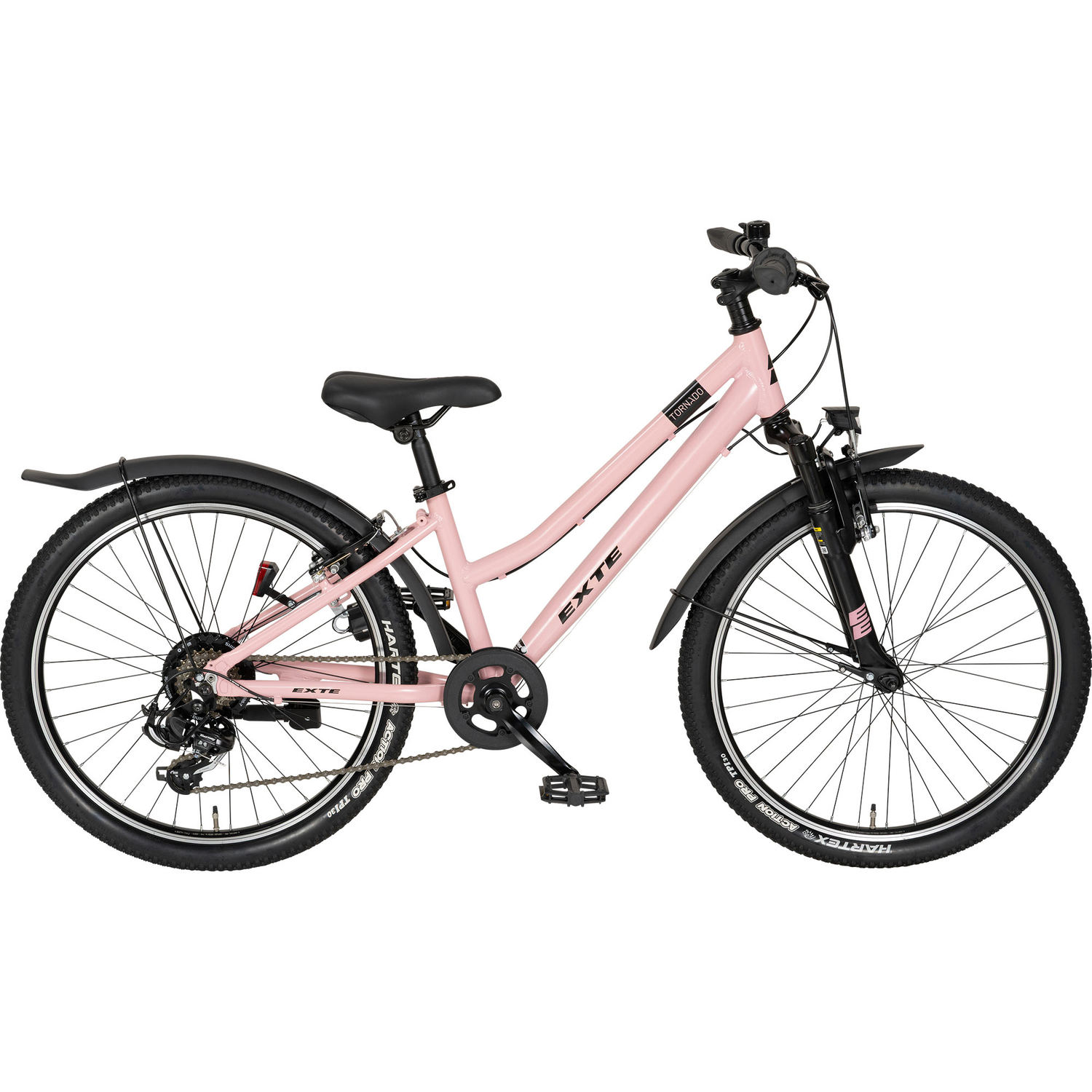 EXTE Tornado Jugendfahrrad ATB Tiefeinsteiger 24" rosa