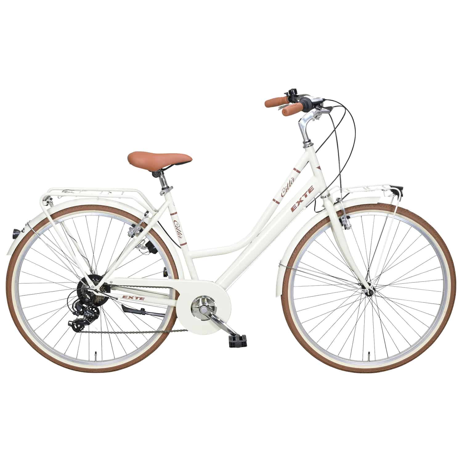 EXTE Citta City Bike Tiefeinsteiger 28" weiß