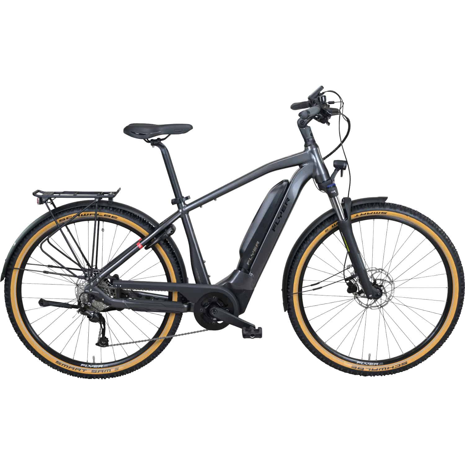 Flyer Upstreet 5 3.12 E-Bike Trekkingrad Herren 28" grau