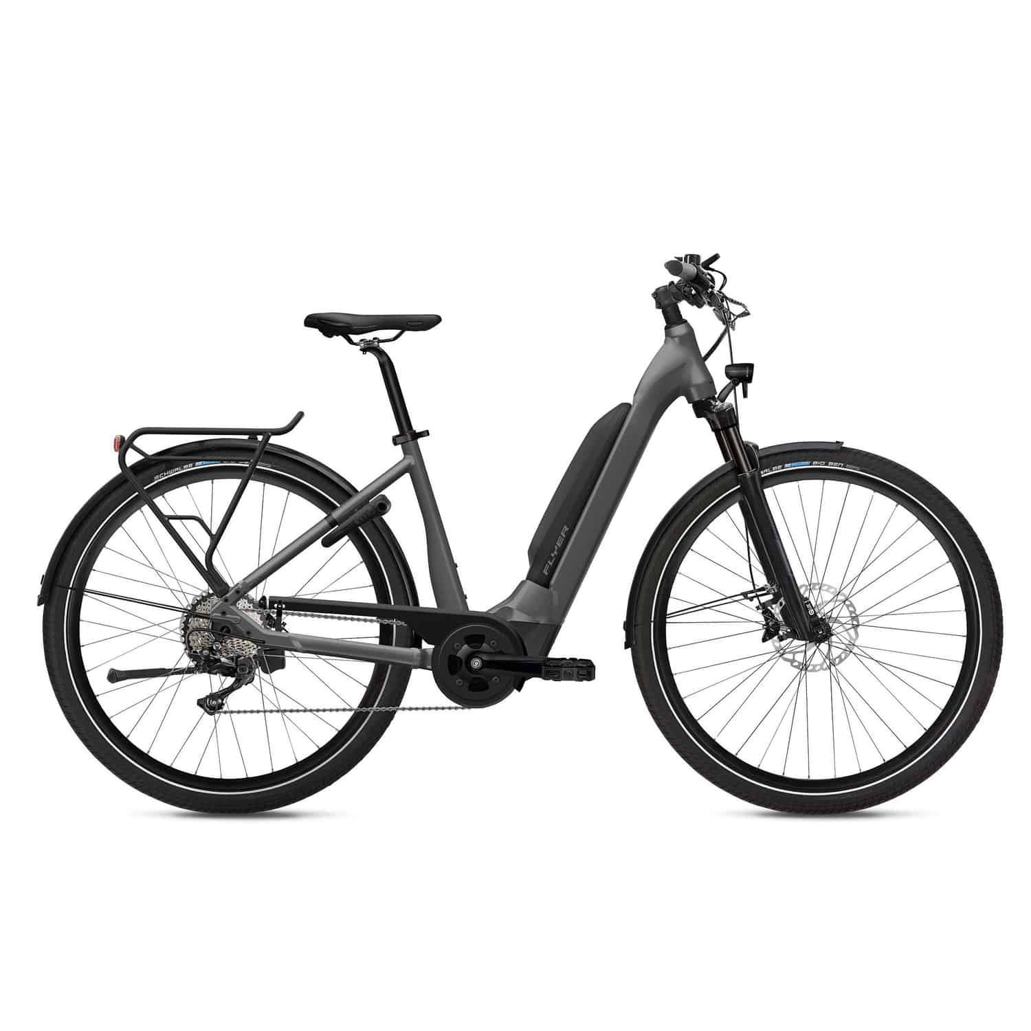 Flyer Upstreet 5 7.12 XC E-Bike Trekkingrad Tiefeinsteiger 27.5" grau