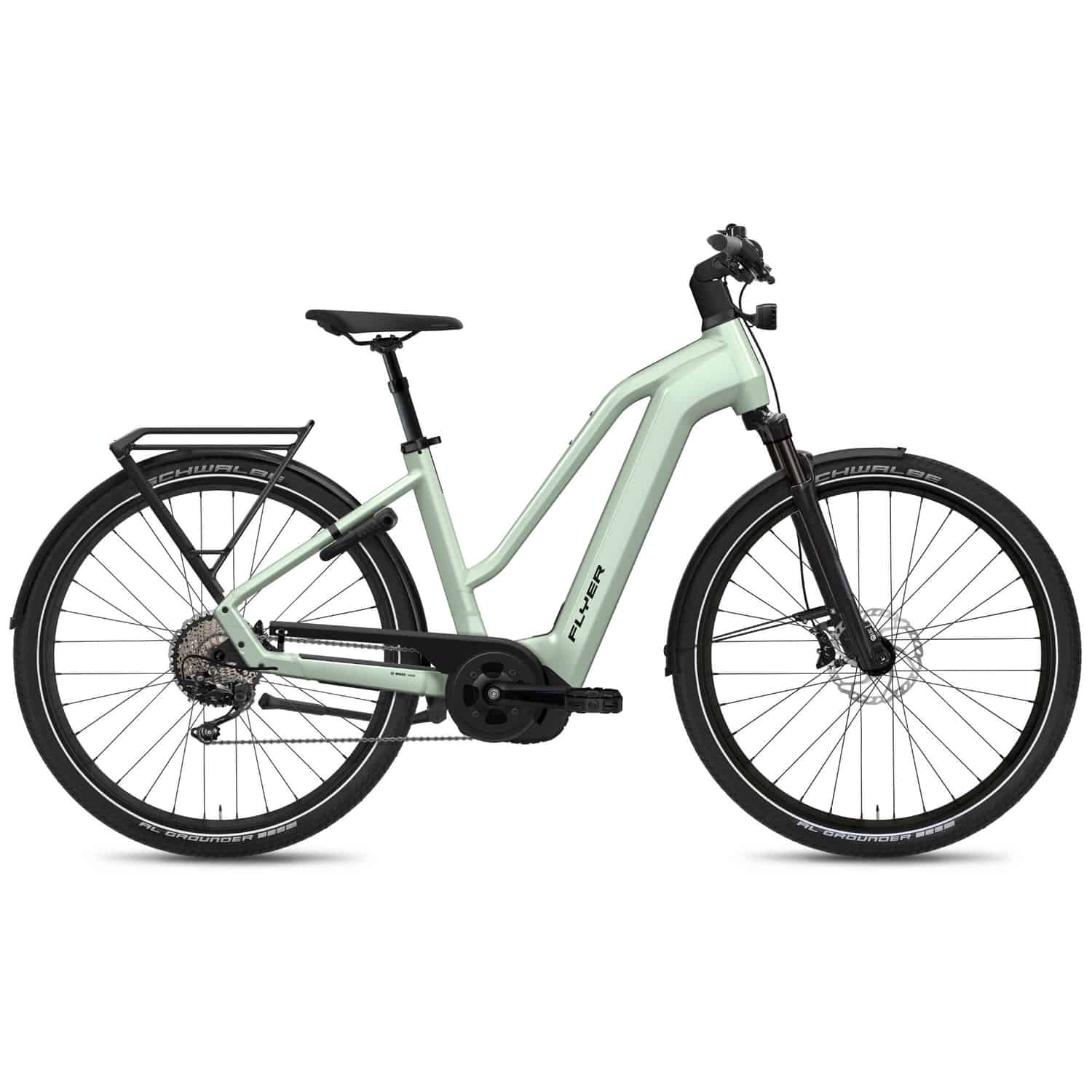 Flyer Gotour 7.10 E-Bike Trekkingrad Trapez 29" grün S = 43 cm