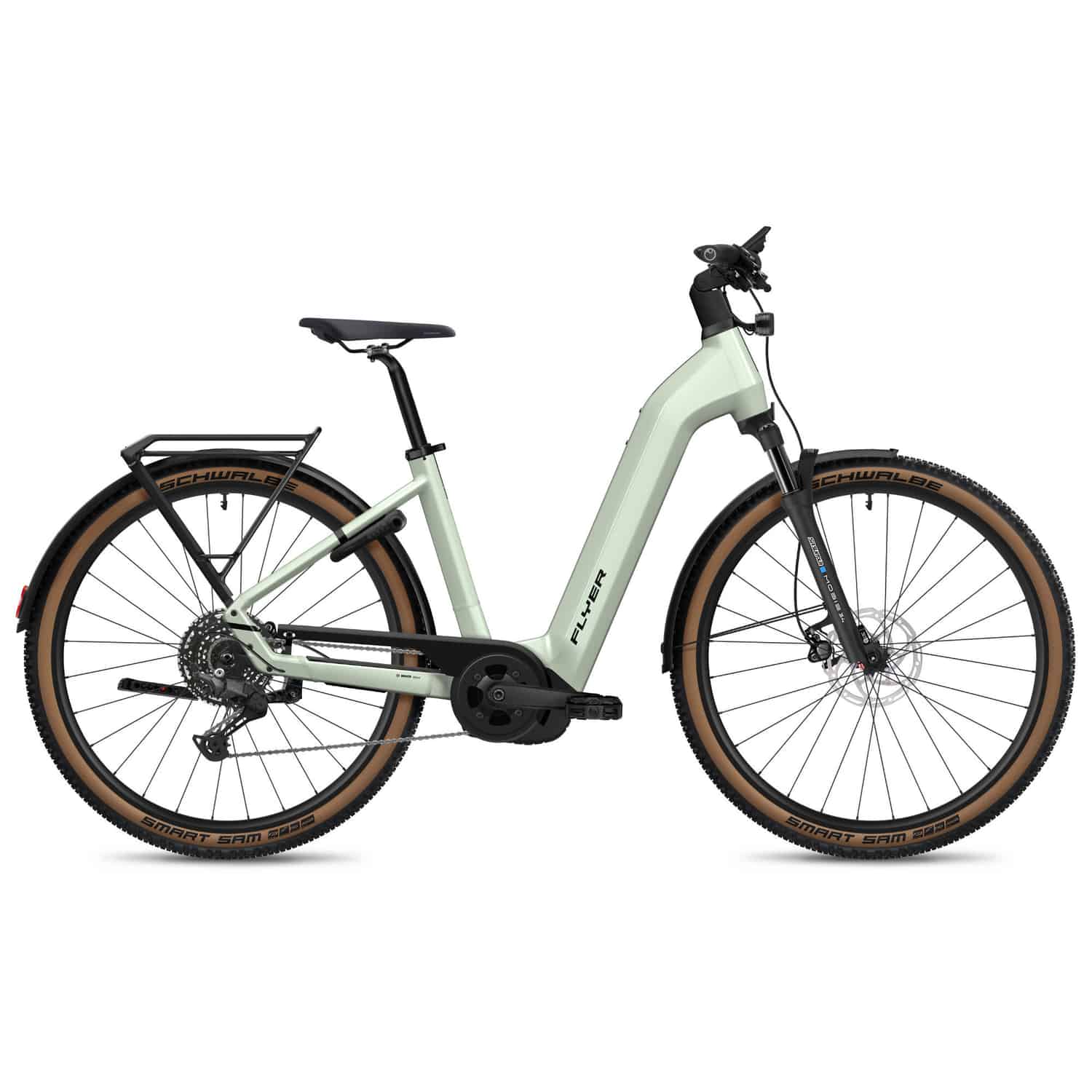 Flyer Gotour 5.12 CX SUV E-Bike Trekkingrad Tiefeinsteiger 29" grün