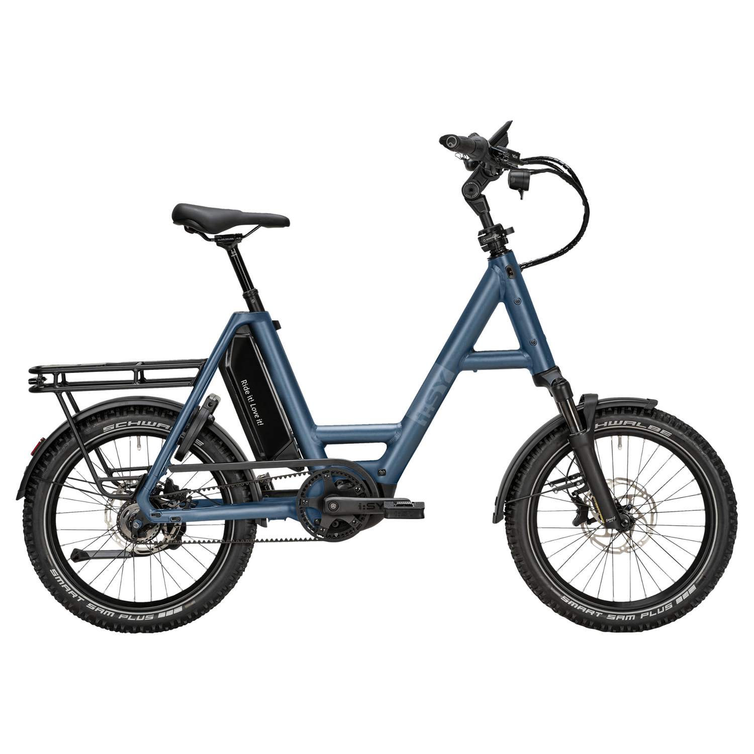 i:SY E5 ZR F CX Adventure E-Bike Kompaktrad 20" blau