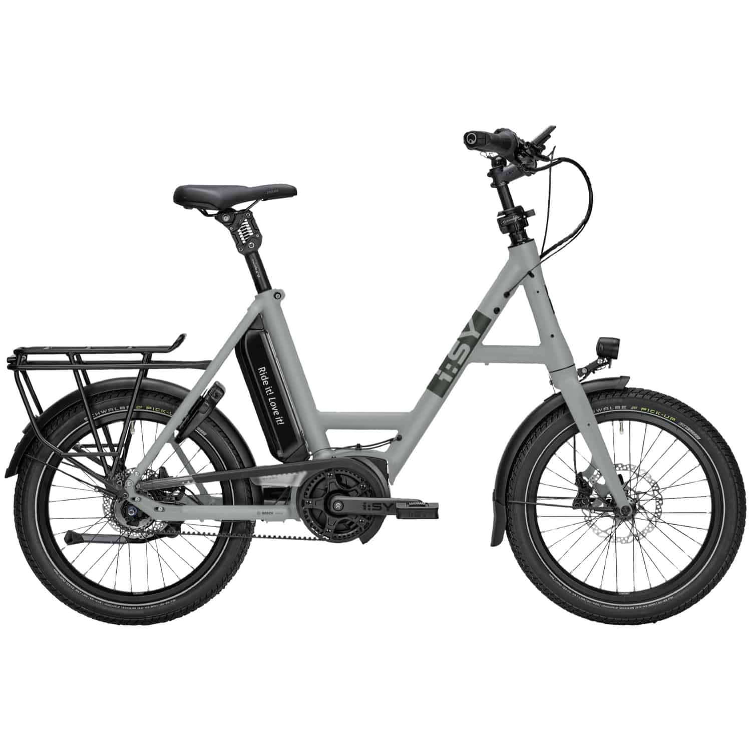 i:SY E5 ZR F E-Bike Kompaktrad 20" grau