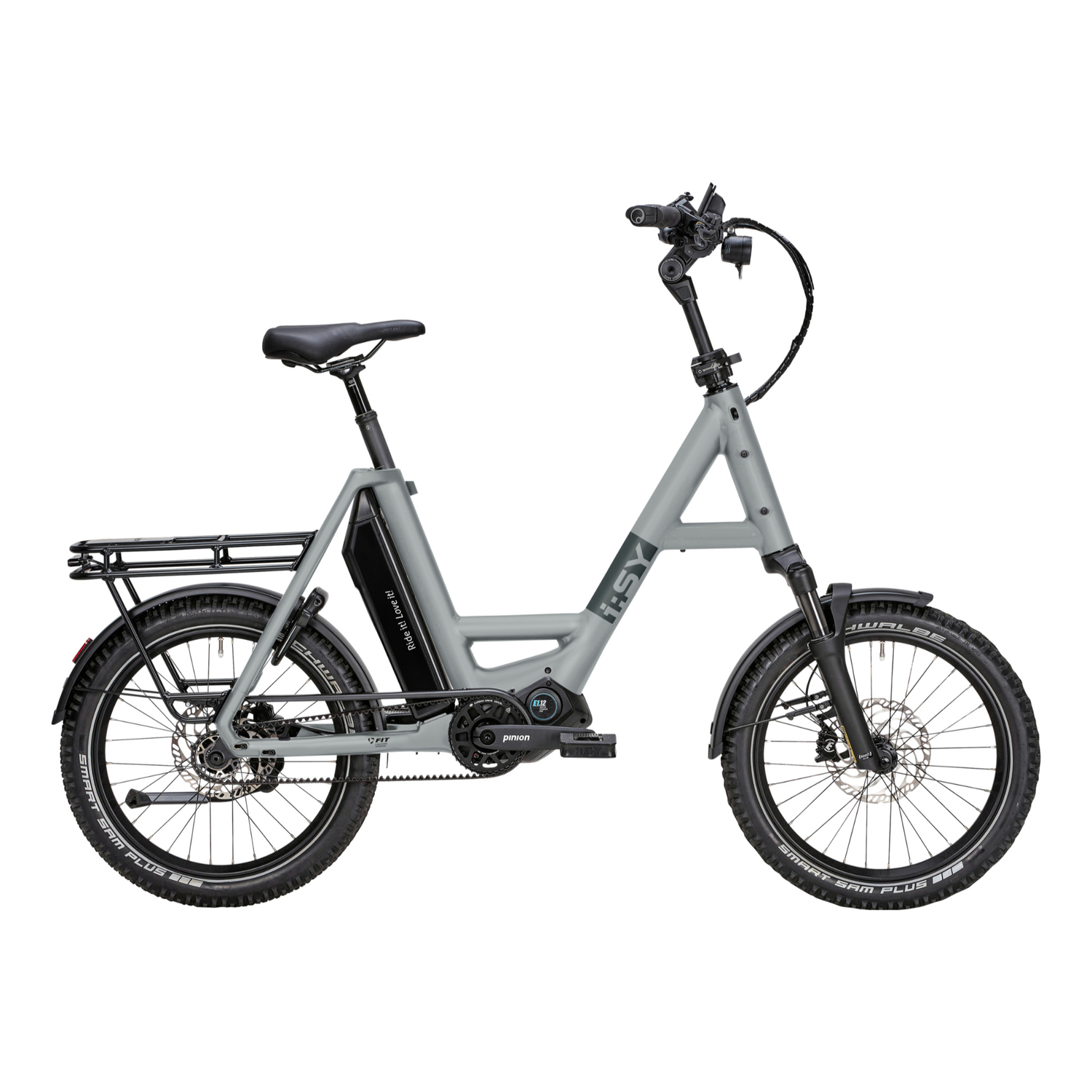 i:SY P12 ZR Adventure E-Bike Kompaktrad 20" grau