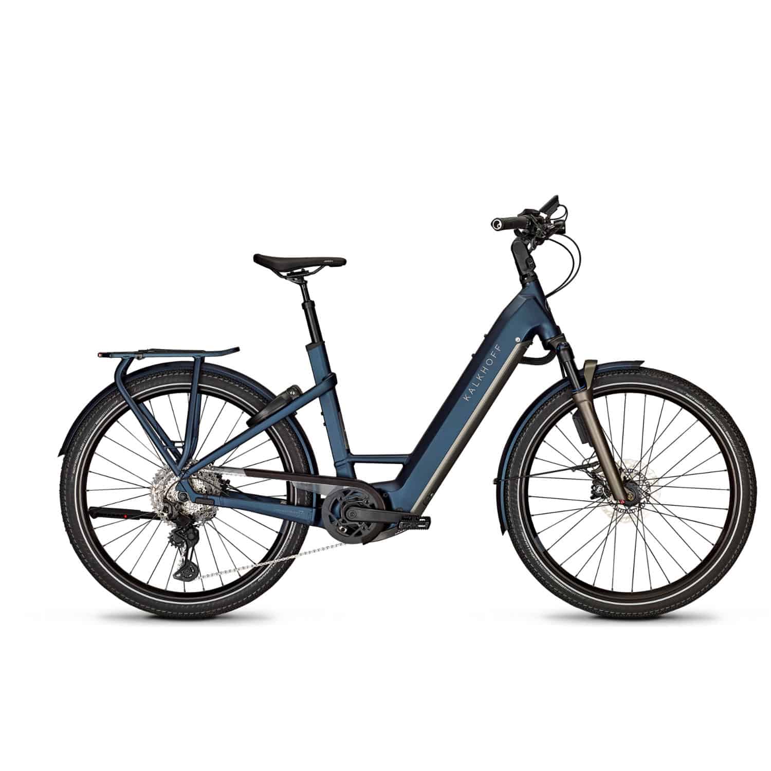 Kalkhoff Endeavour 7.B Advance+ ABS E-Bike Trekkingrad Tiefeinsteiger 28" blau