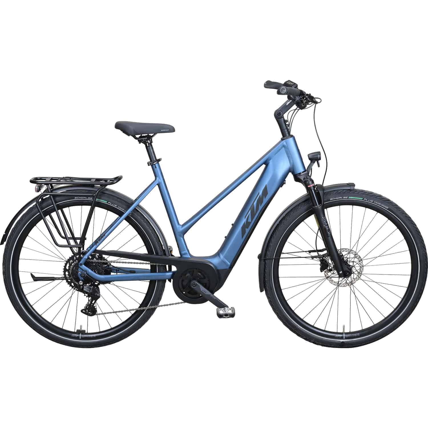 KTM Macina Power 625 E-Bike Trekkingrad Trapez 28" blau