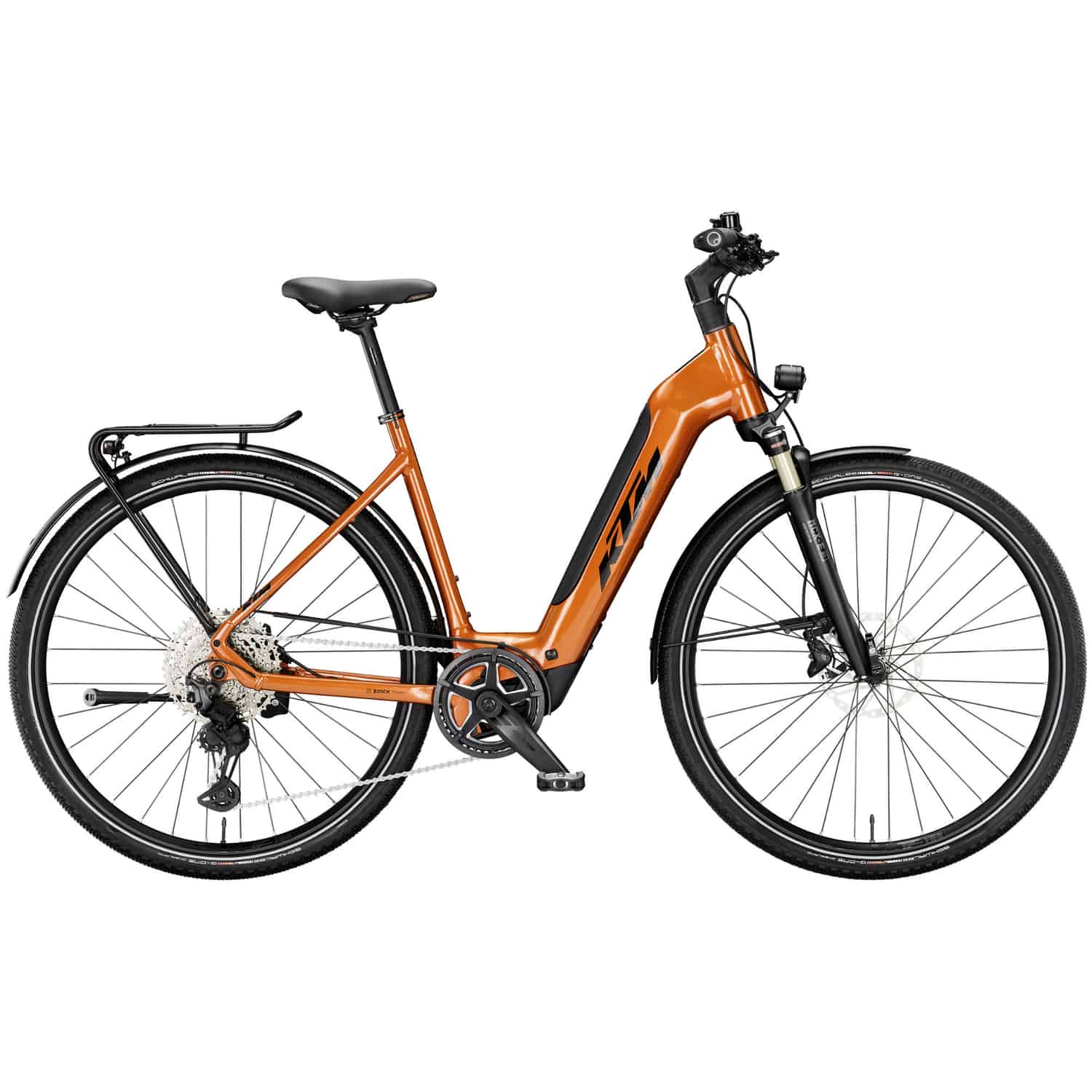 KTM Macina Sport SX10 E-Bike Trekkingrad Tiefeinsteiger 28" orange