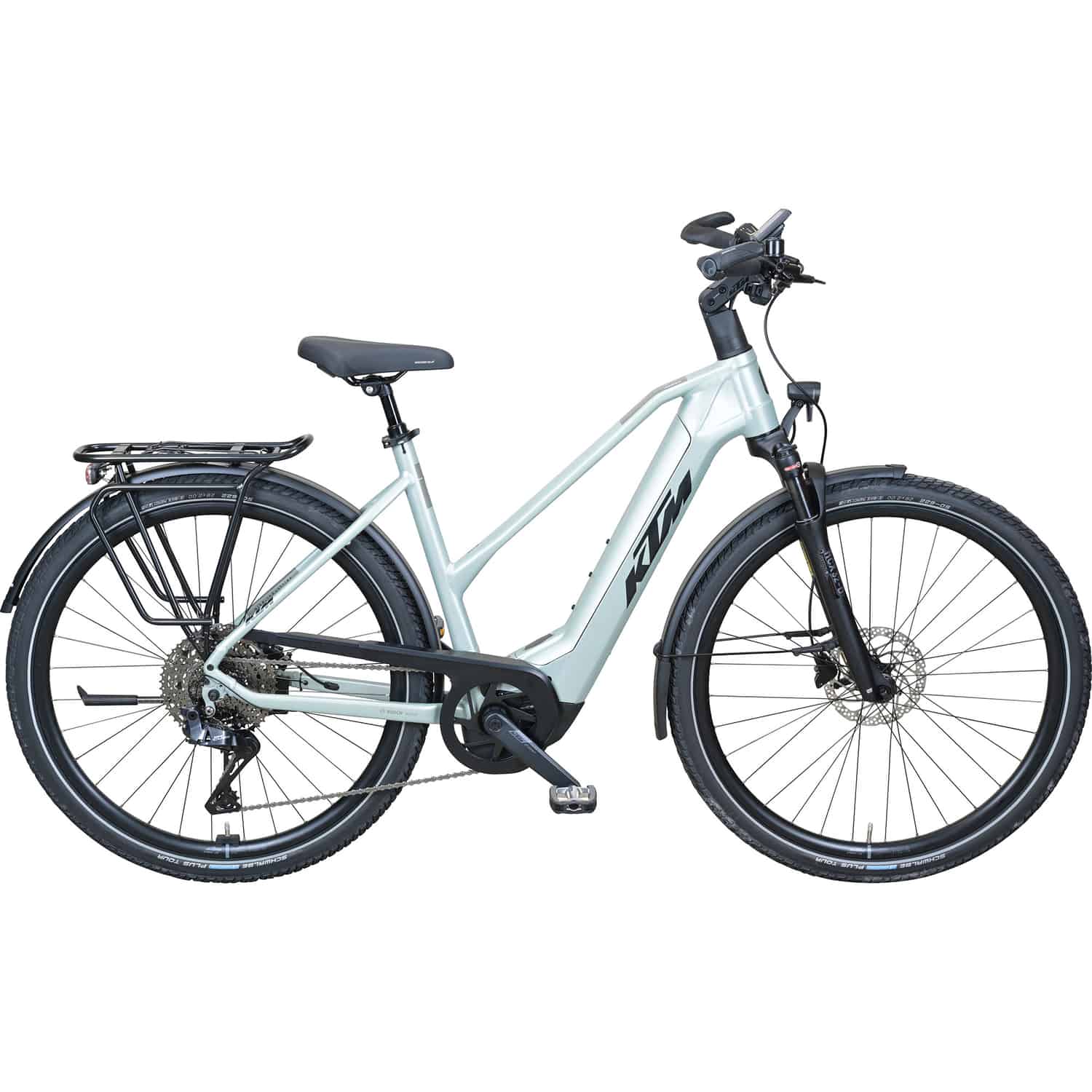 KTM Macina Ultimate GTS E-Bike Trekkingrad Trapez 28" silber