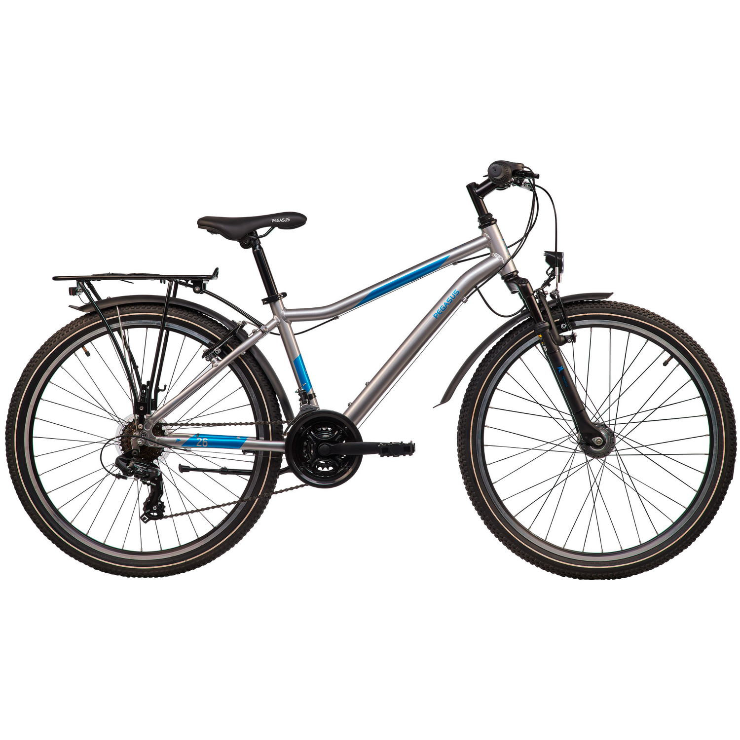 Pegasus Arcona 21 Alu Jugendfahrrad 26" silber