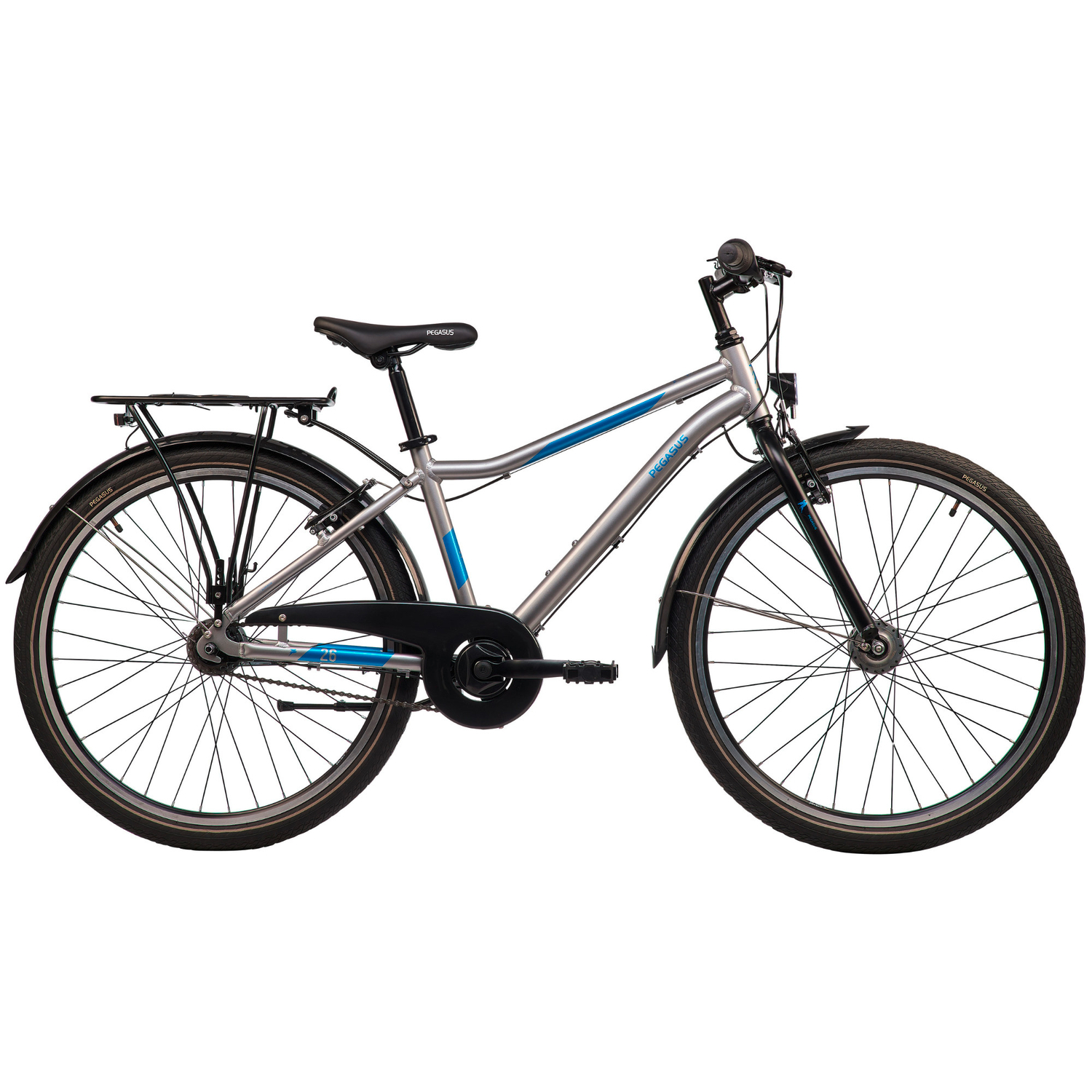 Pegasus Arcona 3 Alu Jugendfahrrad 26" silber