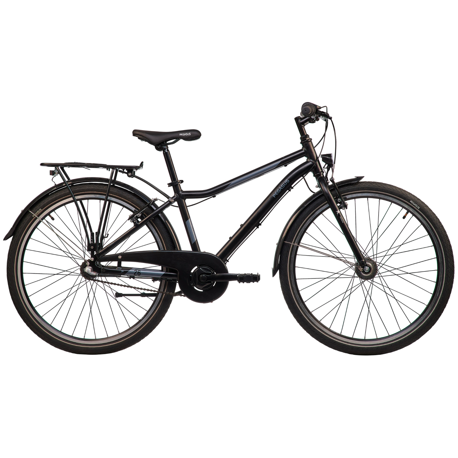 Pegasus Arcona 7 Alu Jugendfahrrad 26" schwarz