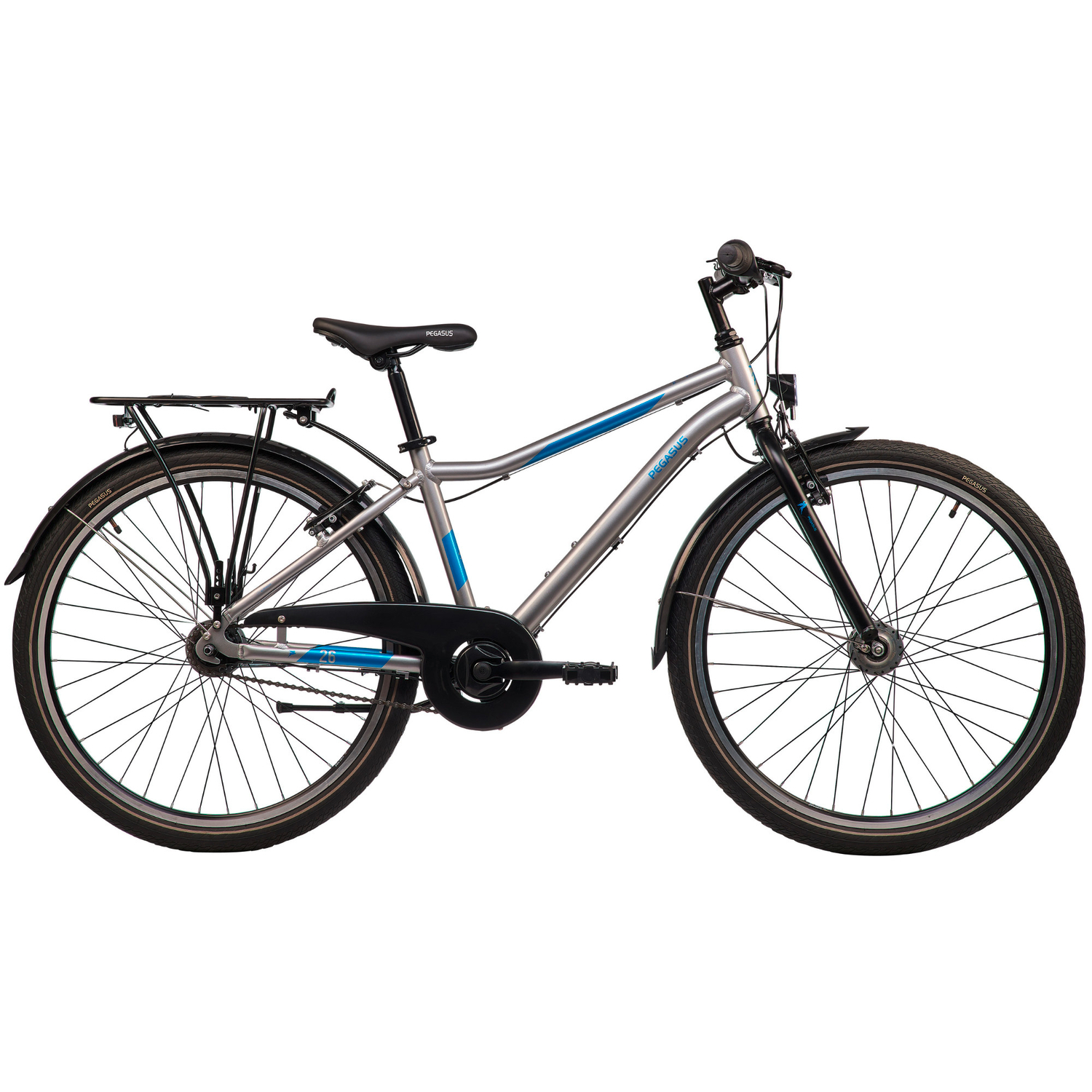 Pegasus Arcona 7 Alu Jugendfahrrad 26" silber