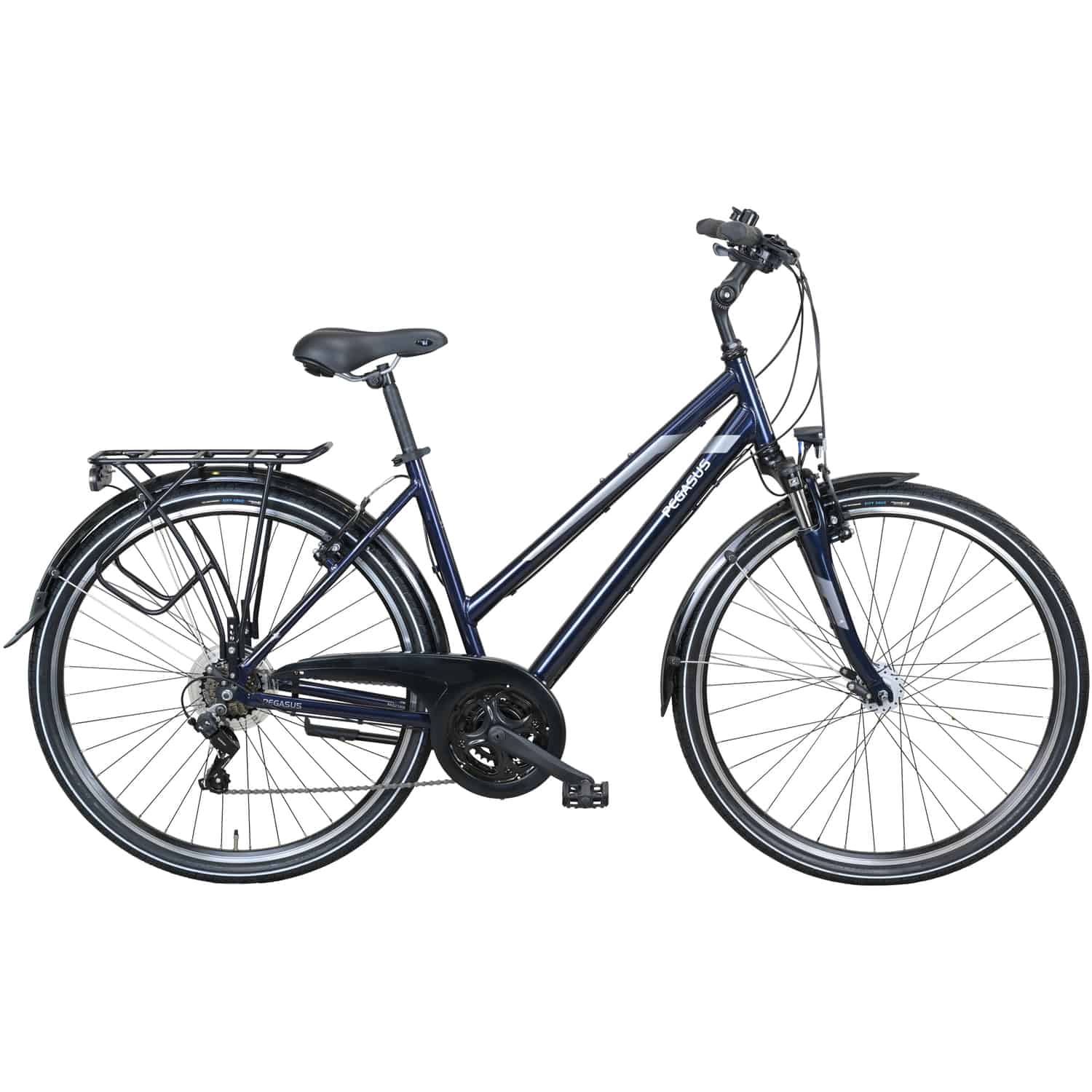 Pegasus Piazza 21 Trekkingrad Trapez 28" blau