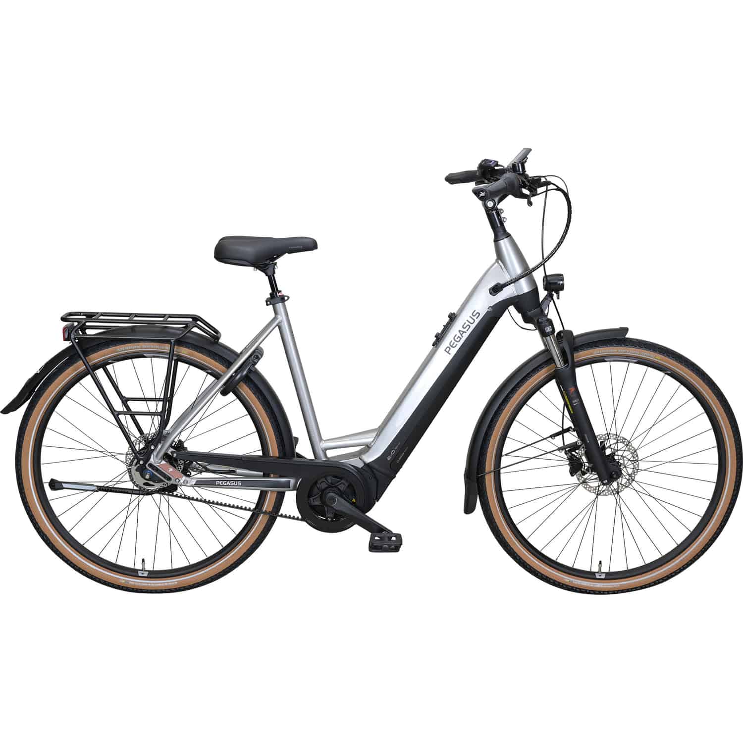 Pegasus Premio EVO 5F Belt E-Bike City Bike Tiefeinsteiger 28" silber 50 cm