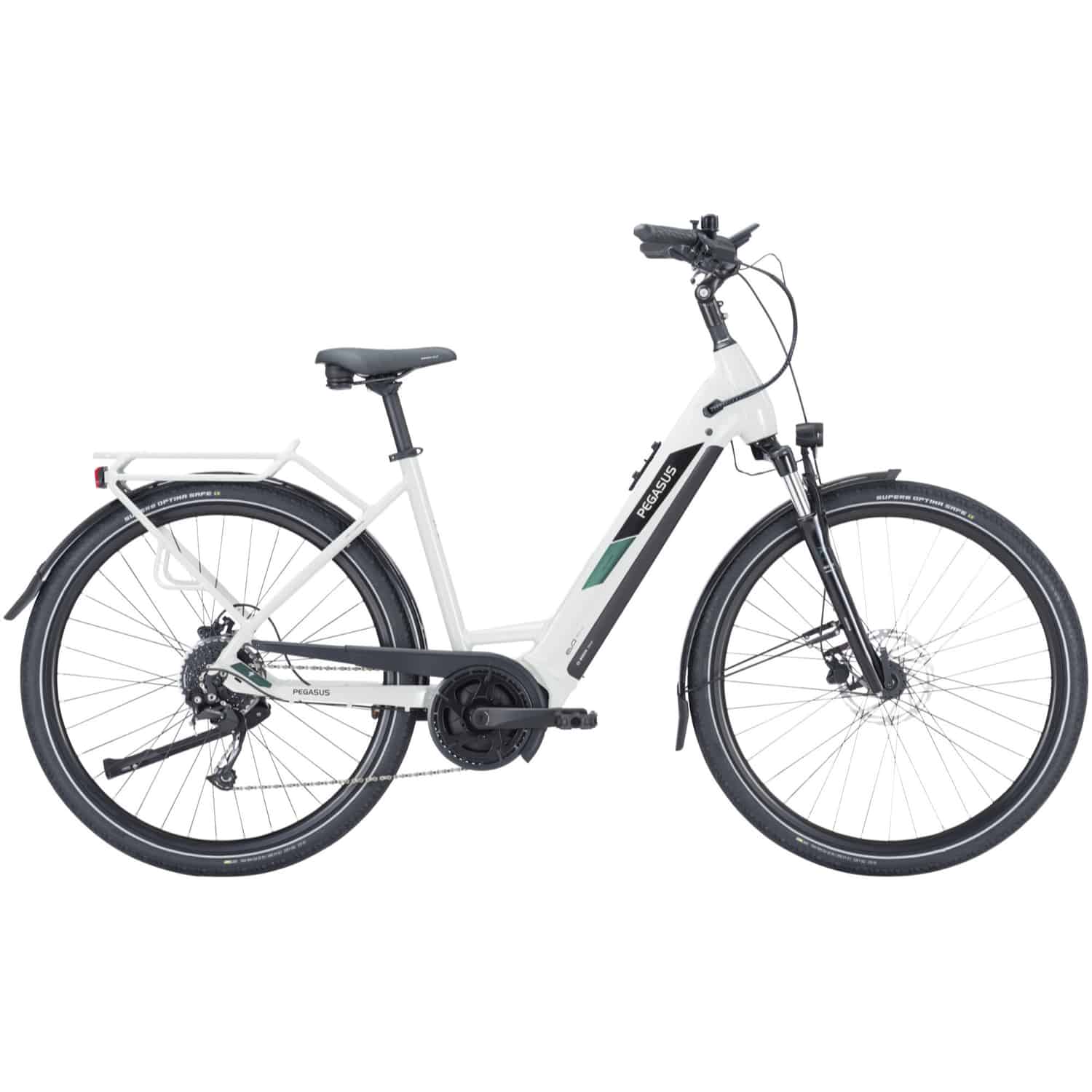 Pegasus Solero EVO 9 E-Bike Trekkingrad Tiefeinsteiger 28" grau 55 cm