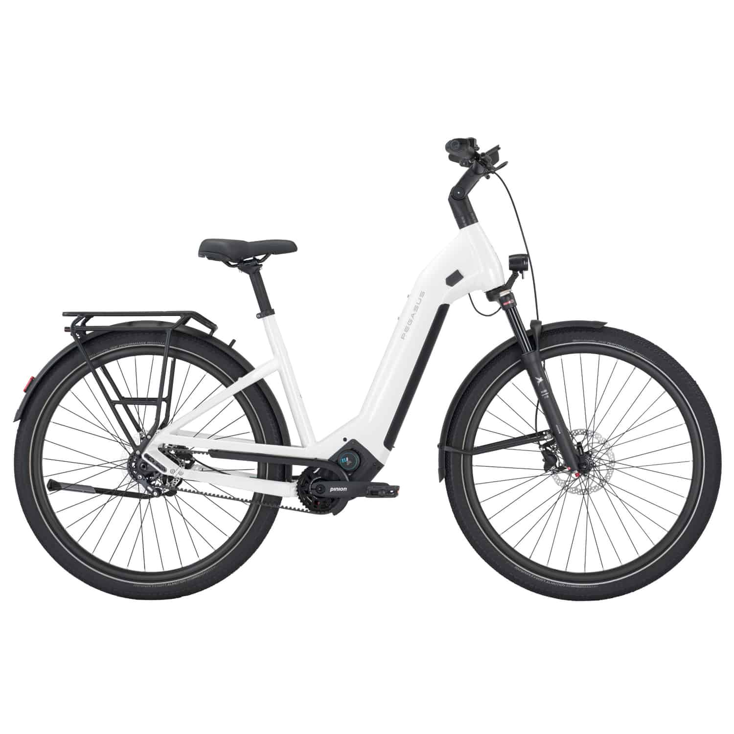 Pegasus Estremo EVO 9 Belt E-Trekkingrad Tiefeinsteiger 28" weiß