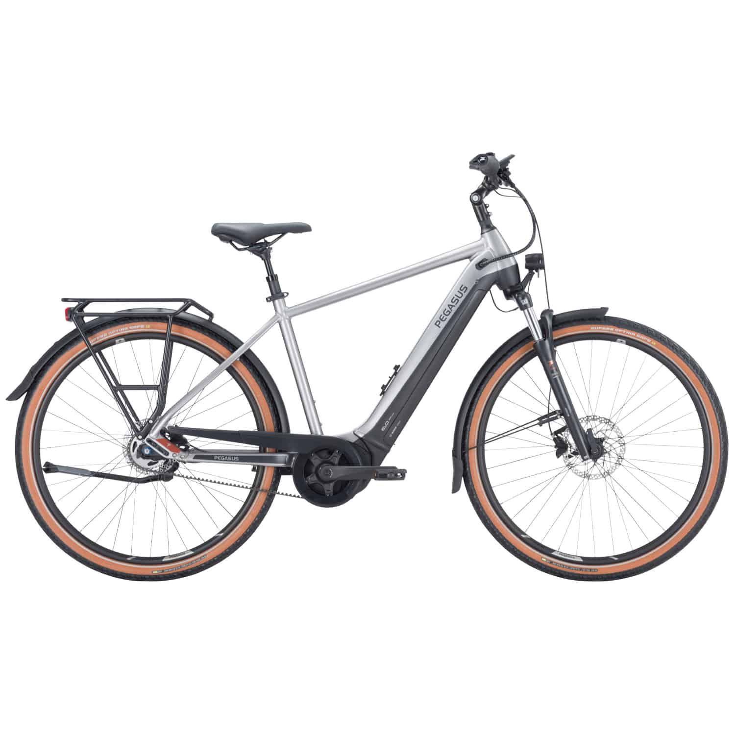 Pegasus Premio EVO 5F Belt E-Bike City Bike Herren 28" silber