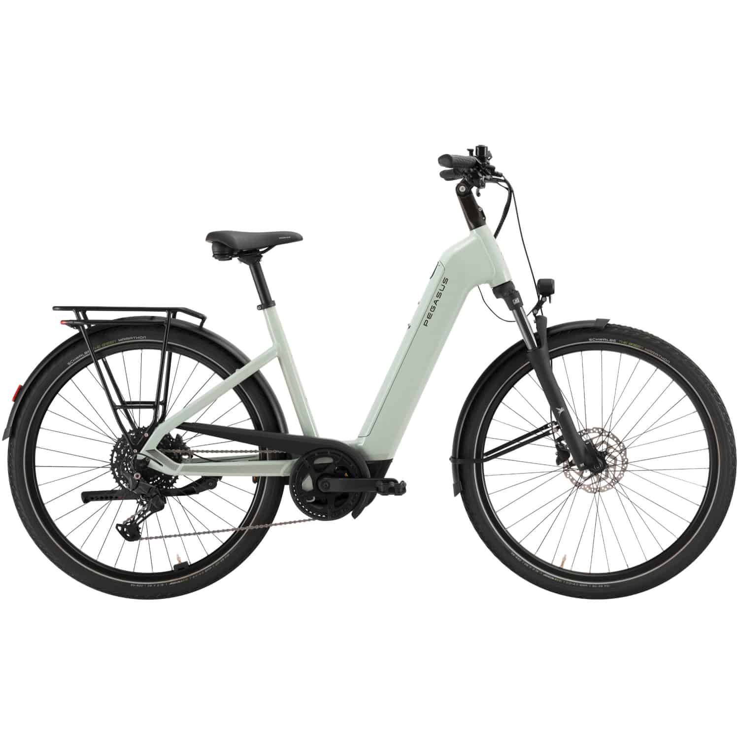 Pegasus Solero EVO 10 E-Bike Trekkingrad Tiefeinsteiger 28" grün