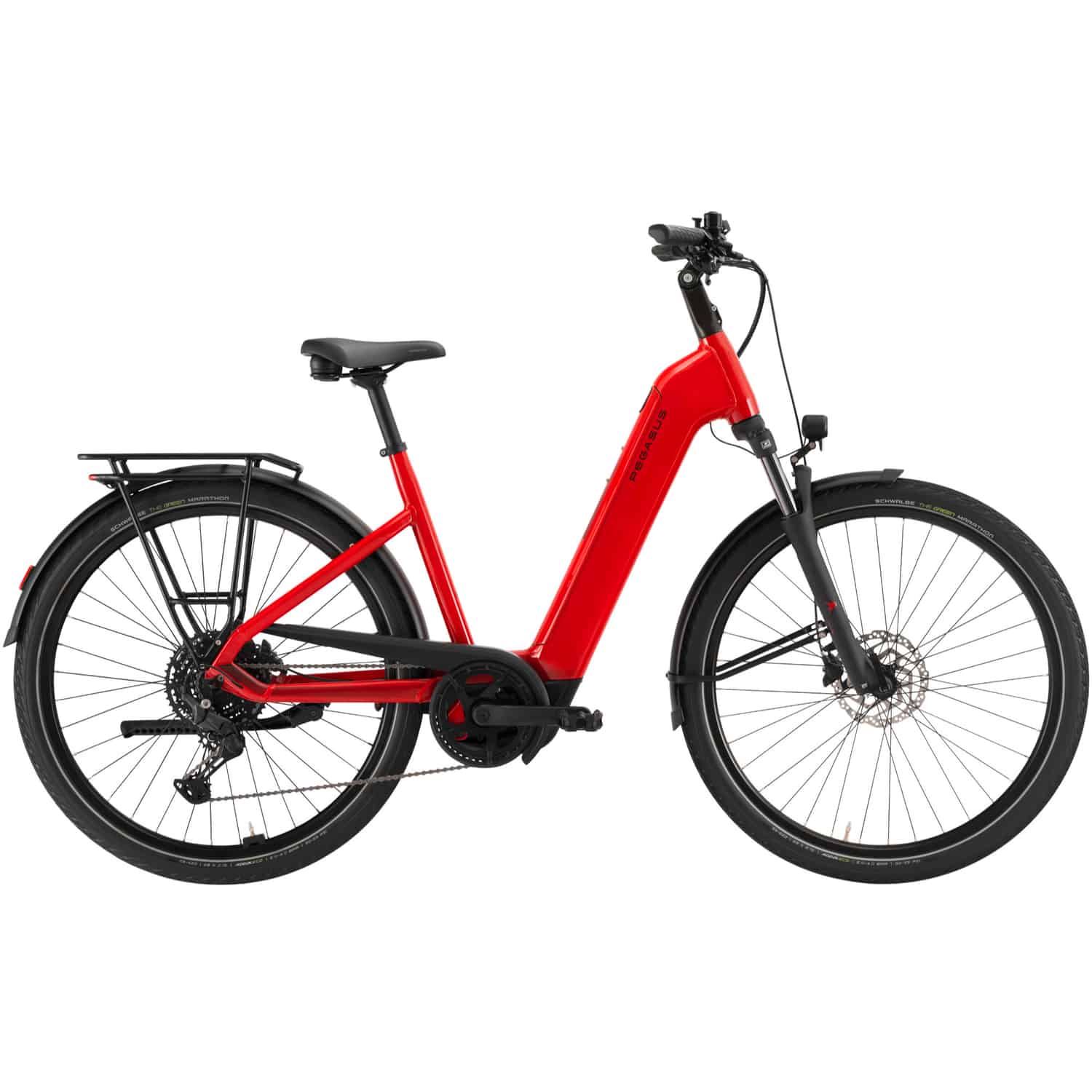 Pegasus Solero EVO 10 E-Bike Trekkingrad Tiefeinsteiger 28" rot