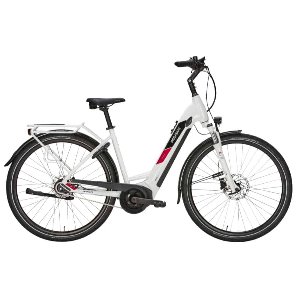 Pegasus Solero Evo 8F E-Bike City Bike Tiefeinsteiger 28" weiß