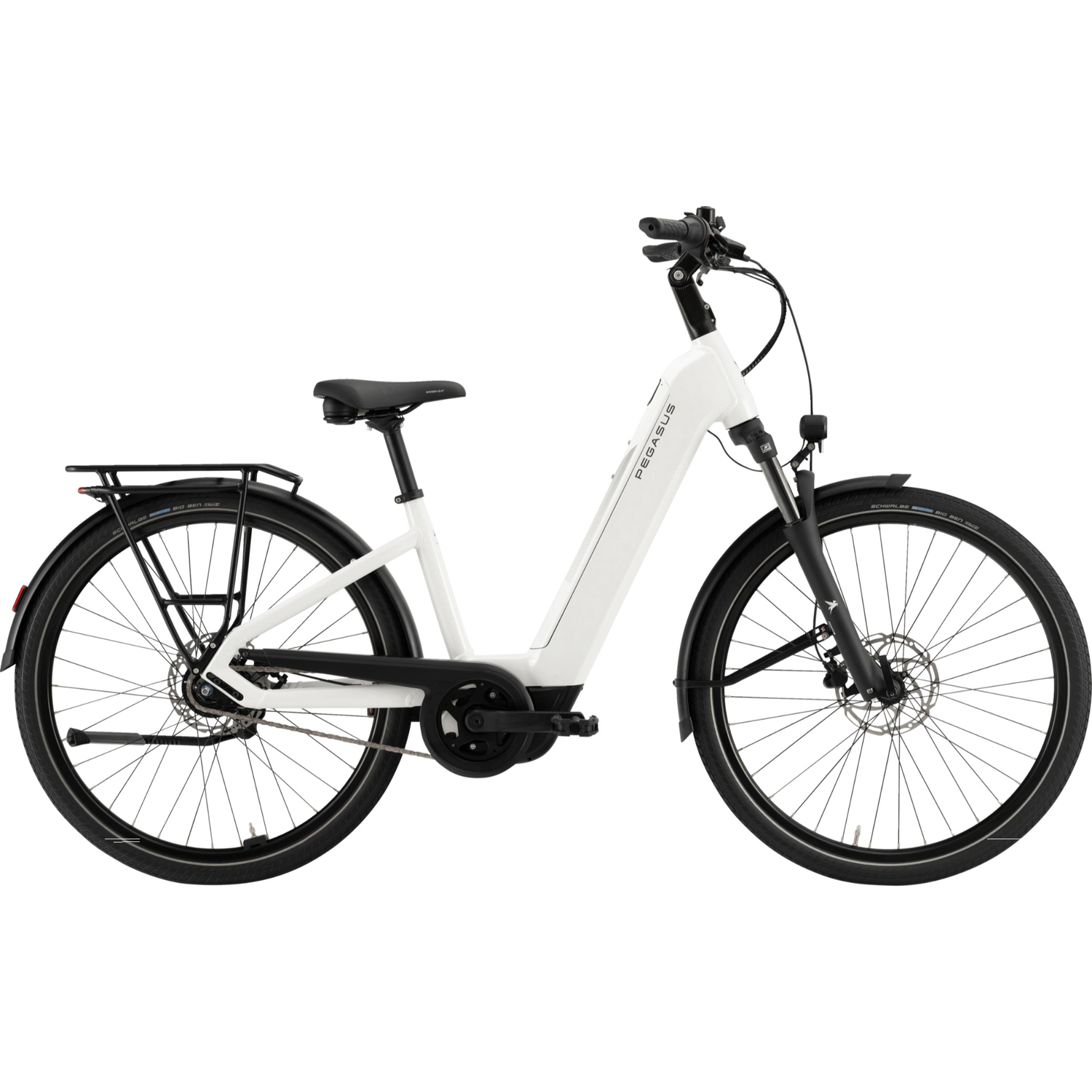 Pegasus Solero EVO 8R RT E-Bike City Bike Tiefeinsteiger weiß
