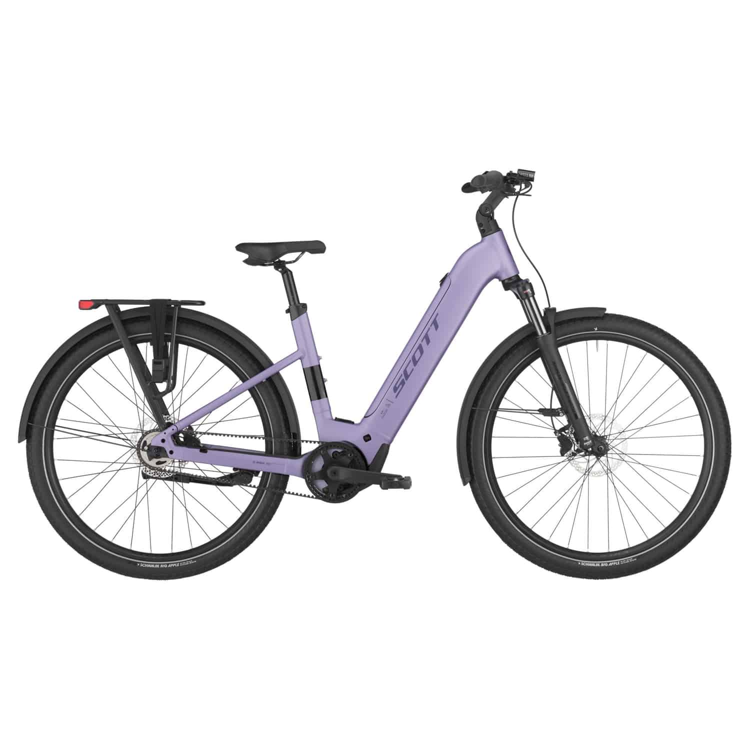 Scott SUB 20 Belt E-Bike Trekkingrad Tiefeinsteiger 29" lila
