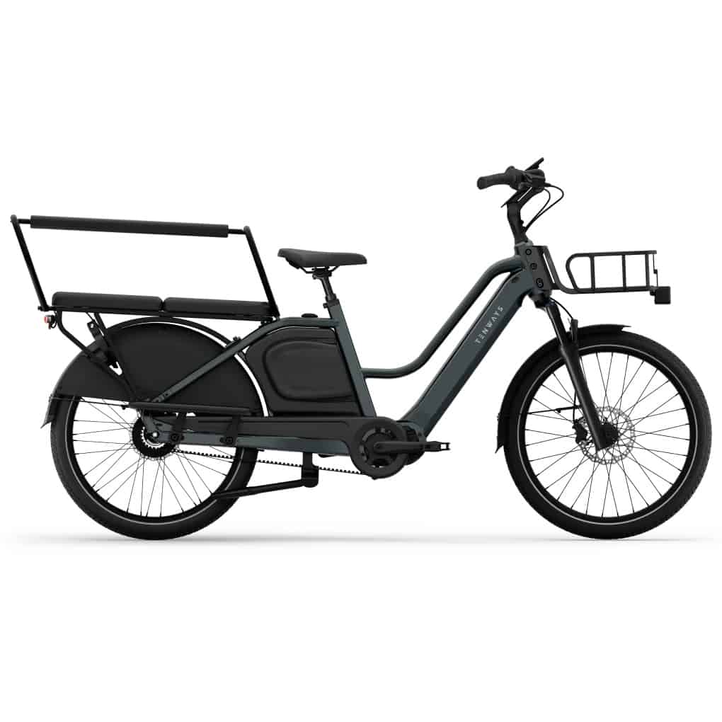 Tenways Longtail Duo E-Bike Lastenrad 24" grau