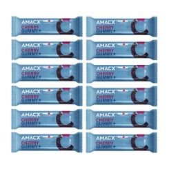 AMACX Cherry Gummy+ Energieriegel Box 12 x 30 g