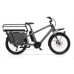 Benno Bikes Boost Performance Family Spezial E-Bike Lastenrad 24" Herren grau