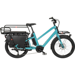 Benno Bikes Boost Performance Family Spezial E-Bike Lastenrad 24" Tiefeinsteiger türkis