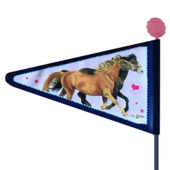 Bike Fashion Pferdefreunde Fahrrad-Wimpel