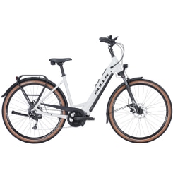 Bulls Cross Lite Evo 1 E-Bike Trekkingrad Tiefeinsteiger 28" grau