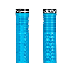 Deity Knuckleduster Lock-On Fahrradgriffe blau