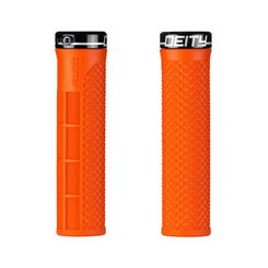 Deity Lockjaw Lock-On Fahrradgriffe orange