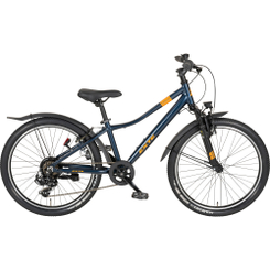 EXTE Tornado Jugendfahrrad ATB Trapez 24" blau