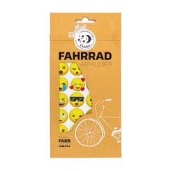 Farbviereck Fahrradaufkleber Reflex Smilies