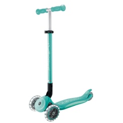 Globber Elite Lights Kinderroller mit Leuchtrollen türkis