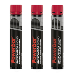 Powerbar Black Line Amino Mega Liquid Aminosäuren Ampulle 3er-Set (3x25 ml)