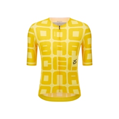 Santini Tour de France Barcelone Radtrikot kurzarm Herren