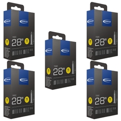 Schwalbe SV 15 Ventil 60 mm Fahrradschlauch (28") 5er-Set
