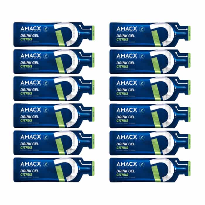 AMACX Drink Gel Energy Gel Box 12 x 60 ml Zitrusfrüchte